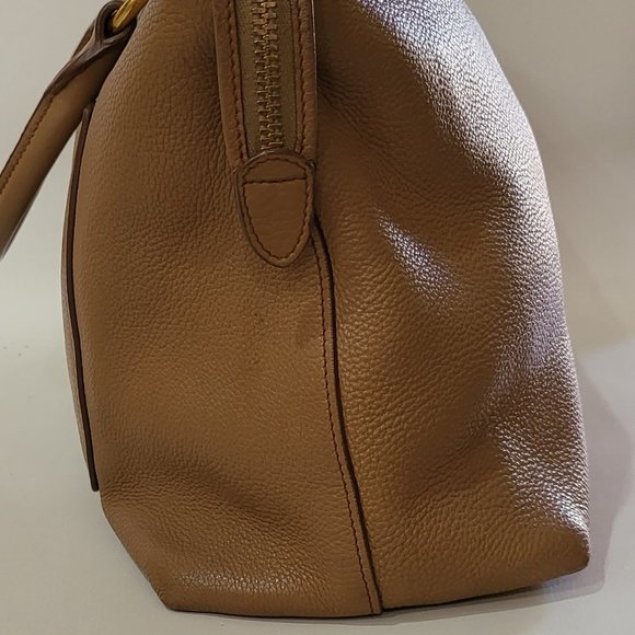 PRADA Vitello Daino Caramel Leather Bag - Picture 5 of 15